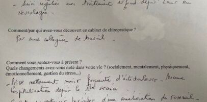 Témoignages #4 migraine + cervicalgie + lombalgie + troubles du sommeil