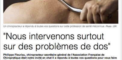 Réponses d'un professionnel aux Internautes sur la Chiropratique
